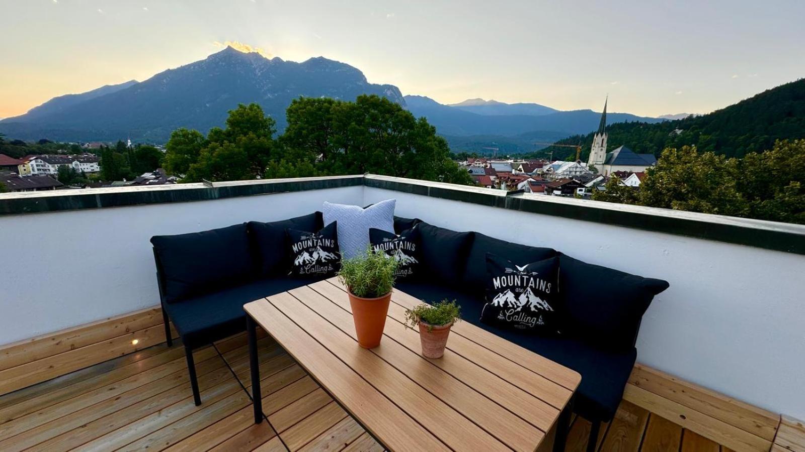 Apartamento Dachterrasse Panorama-Glueck II Garmisch-Partenkirchen Exterior foto